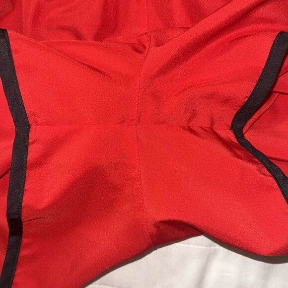 NIKE XL Tempo DRI-FIT Hot Red White Mesh Black Trim Athletic Running Shorts - Picture 14 of 14